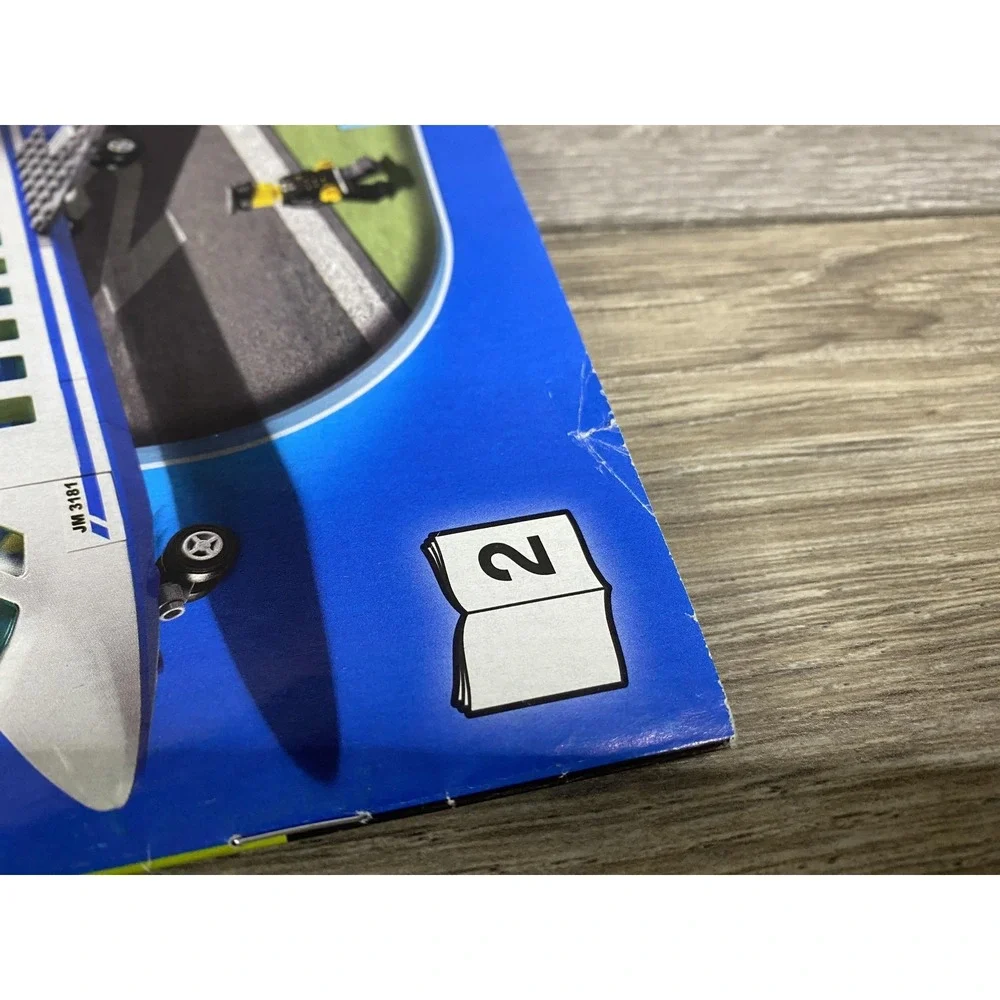LEGO City 3181 Passenger‎ Plane Instruction Manual Book 2 2010 Illustrated